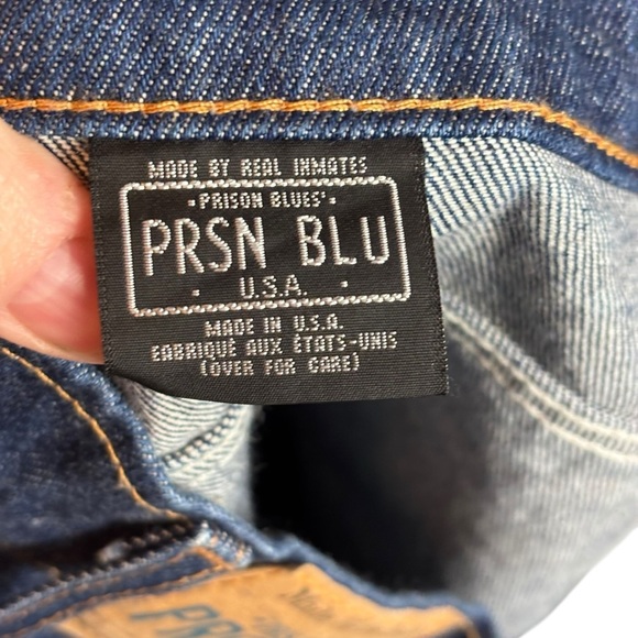 EUC Prison Blues Men's Relaxed Fit Blue Jeans made by prisoners Sz 42x30 - Picture 11 of 13